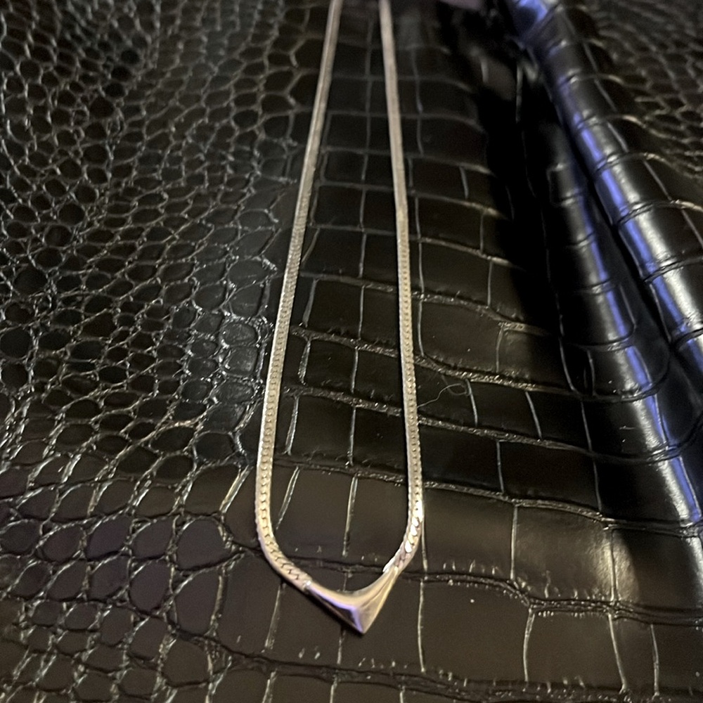 Napier Silver Chain And Pendant